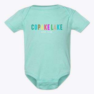 Copake Lake New York Color Pop Baby Onesie