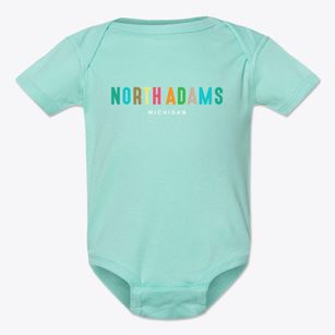 North Adams Michigan Color Pop Baby Onesie