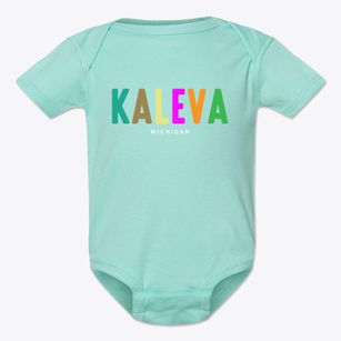 Kaleva Michigan Color Pop Baby Onesie