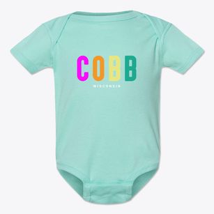 Cobb Wisconsin Color Pop Baby Onesie