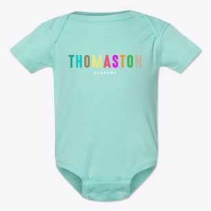 Thomaston Alabama Color Pop Baby Onesie