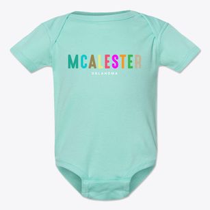 Mcalester Oklahoma Color Pop Baby Onesie