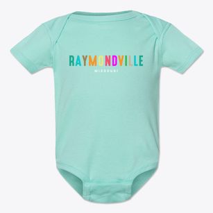 Raymondville Missouri Color Pop Baby Onesie