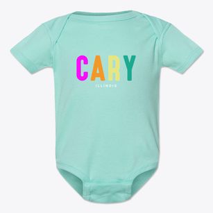Cary Illinois Color Pop Baby Onesie
