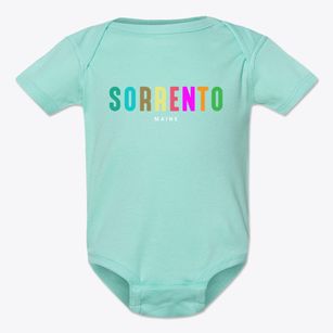 Sorrento Maine Color Pop Baby Onesie