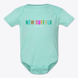 New Suffolk New York Color Pop Baby Onesie