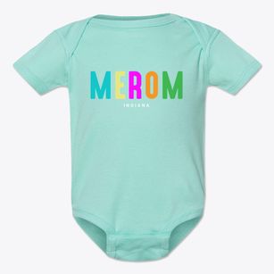 Merom Indiana Color Pop Baby Onesie
