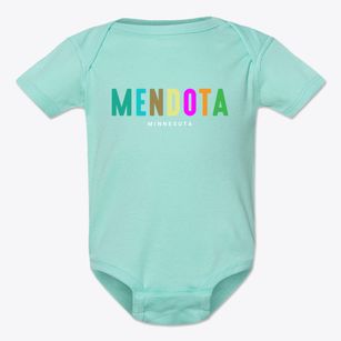 Mendota Minnesota Color Pop Baby Onesie