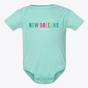 New Orleans Louisiana Color Pop Baby Onesie