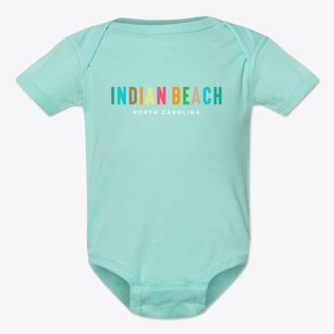Indian Beach North Carolina Color Pop Baby Onesie