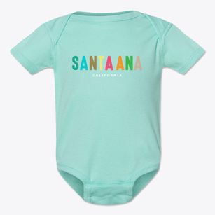 Santa Ana California Color Pop Baby Onesie