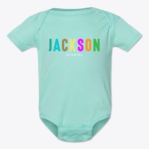 Jackson Wyoming Color Pop Baby Onesie