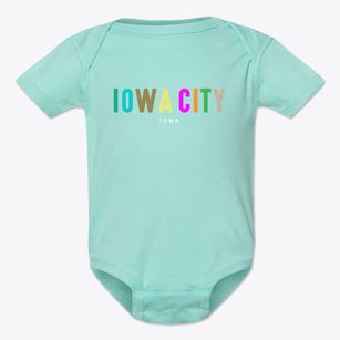 Iowa City Iowa Color Pop Baby Onesie