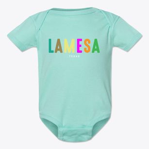 Lamesa Texas Color Pop Baby Onesie