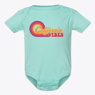  California Retro Vibes Baby Onesie