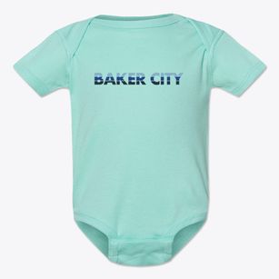Baker City Oregon Cool Breeze Baby Onesie