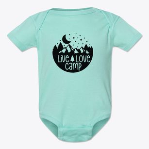   Live Love Camp Baby Onesie