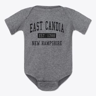 East Candia New Hampshire Classic Established Baby Onesie