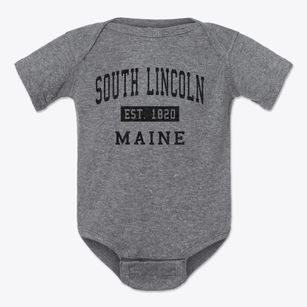 South Lincoln Maine Classic Established Baby Onesie