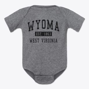 Wyoma West Virginia Classic Established Baby Onesie