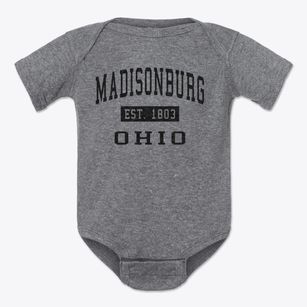 Madisonburg Ohio Classic Established Baby Onesie
