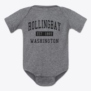 Rollingbay Washington Classic Established Baby Onesie