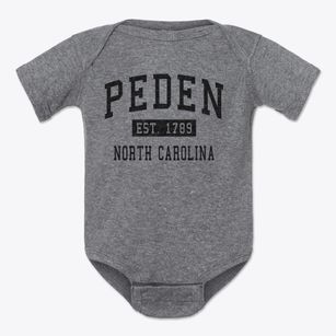 Peden North Carolina Classic Established Baby Onesie