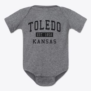 Toledo Kansas Classic Established Baby Onesie
