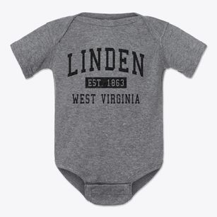 Linden West Virginia Classic Established Baby Onesie