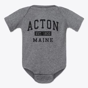 Acton Maine Classic Established Baby Onesie