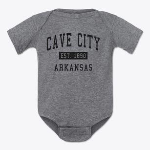 Cave City Arkansas Classic Established Baby Onesie