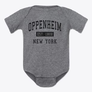 Oppenheim New York Classic Established Baby Onesie