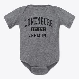 Lunenburg Vermont Classic Established Baby Onesie