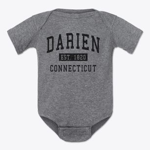 Darien Connecticut Classic Established Baby Onesie