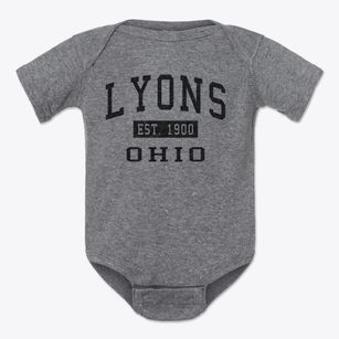 Lyons Ohio Classic Established Baby Onesie
