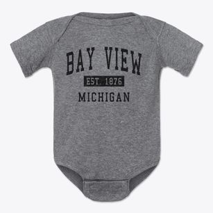 Bay View Michigan Classic Established Baby Onesie