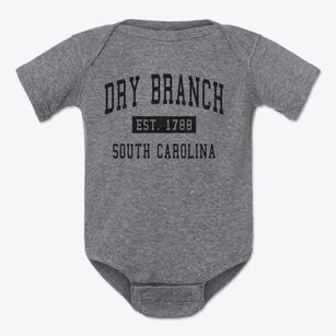 Dry Branch South Carolina Classic Established Baby Onesie