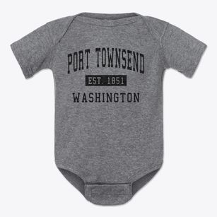 Port Townsend Washington Classic Established Baby Onesie