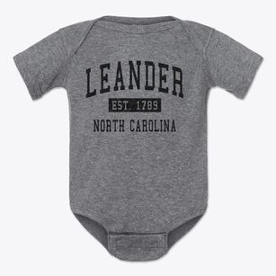 Leander North Carolina Classic Established Baby Onesie