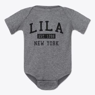 Lila New York Classic Established Baby Onesie