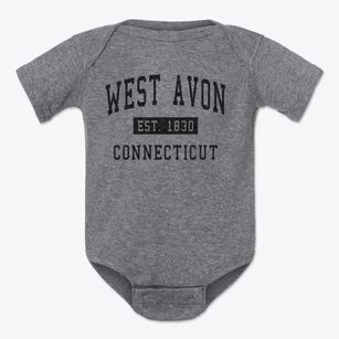 West Avon Connecticut Classic Established Baby Onesie