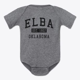 Elba Oklahoma Classic Established Baby Onesie