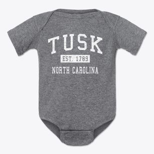 Tusk North Carolina Classic Established Baby Onesie