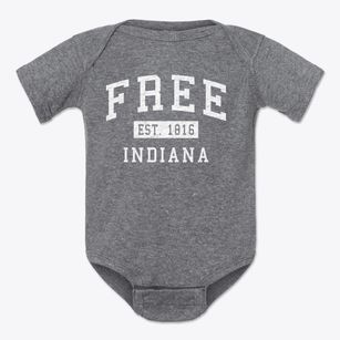 Free Indiana Classic Established Baby Onesie