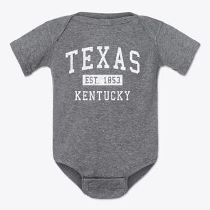 Texas Kentucky Classic Established Baby Onesie