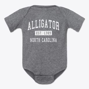 Alligator North Carolina Classic Established Baby Onesie
