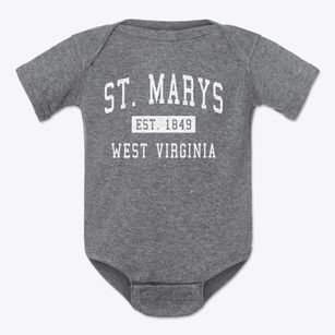 St. Marys West Virginia Classic Established Baby Onesie