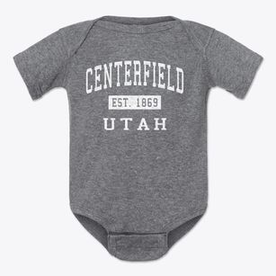 Centerfield Utah Classic Established Baby Onesie