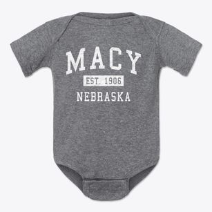 Macy Nebraska Classic Established Baby Onesie