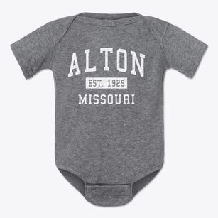 Alton Missouri Classic Established Baby Onesie